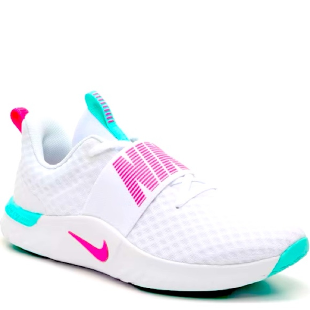|| NIKE RENEW IN- SEASON TRAIN 9 T9 Sz 6.5 fits a 7 PINK WHITE SNEAKERS SHOES ||